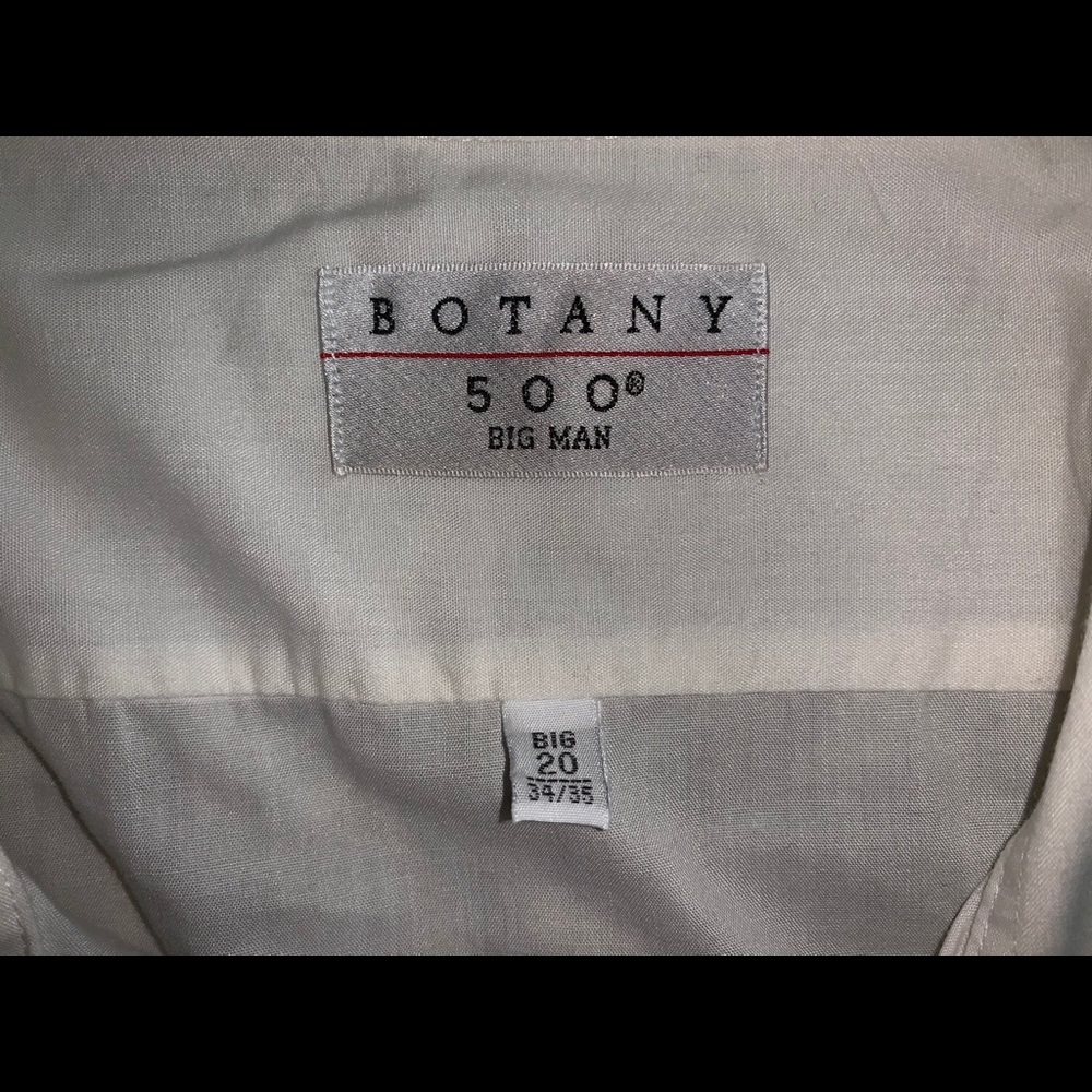 Botany 500 Big Man White Dress Shirt